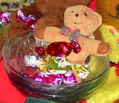 Pitmans Shorthand Christmas Carols: Cheery Ted with Christmas sweets