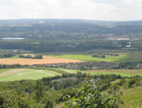 Pitmans Shorthand Christmas Carols: View over Snodland from Blue Bell Hill, near Rochester, Kent