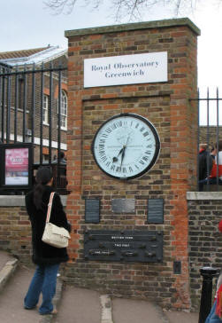 Greenwich Park - Royal Observatory Shepherd Gate Clock and standard measurements