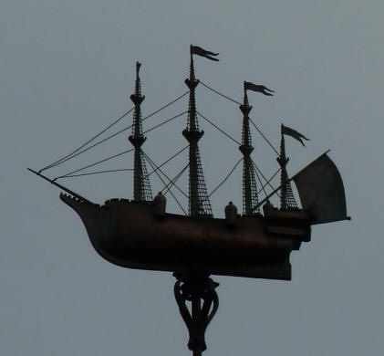Greenwich Park - South Building - ship weather vane