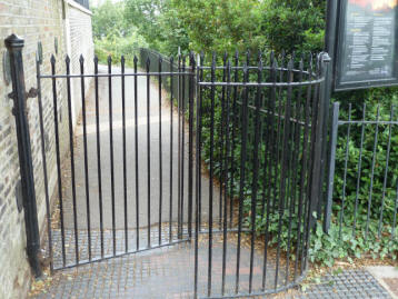 Greenwich Park - gate below Meridian Courtyard