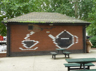 Island Gardens cafe by entrance to Greenwich foot tunnel